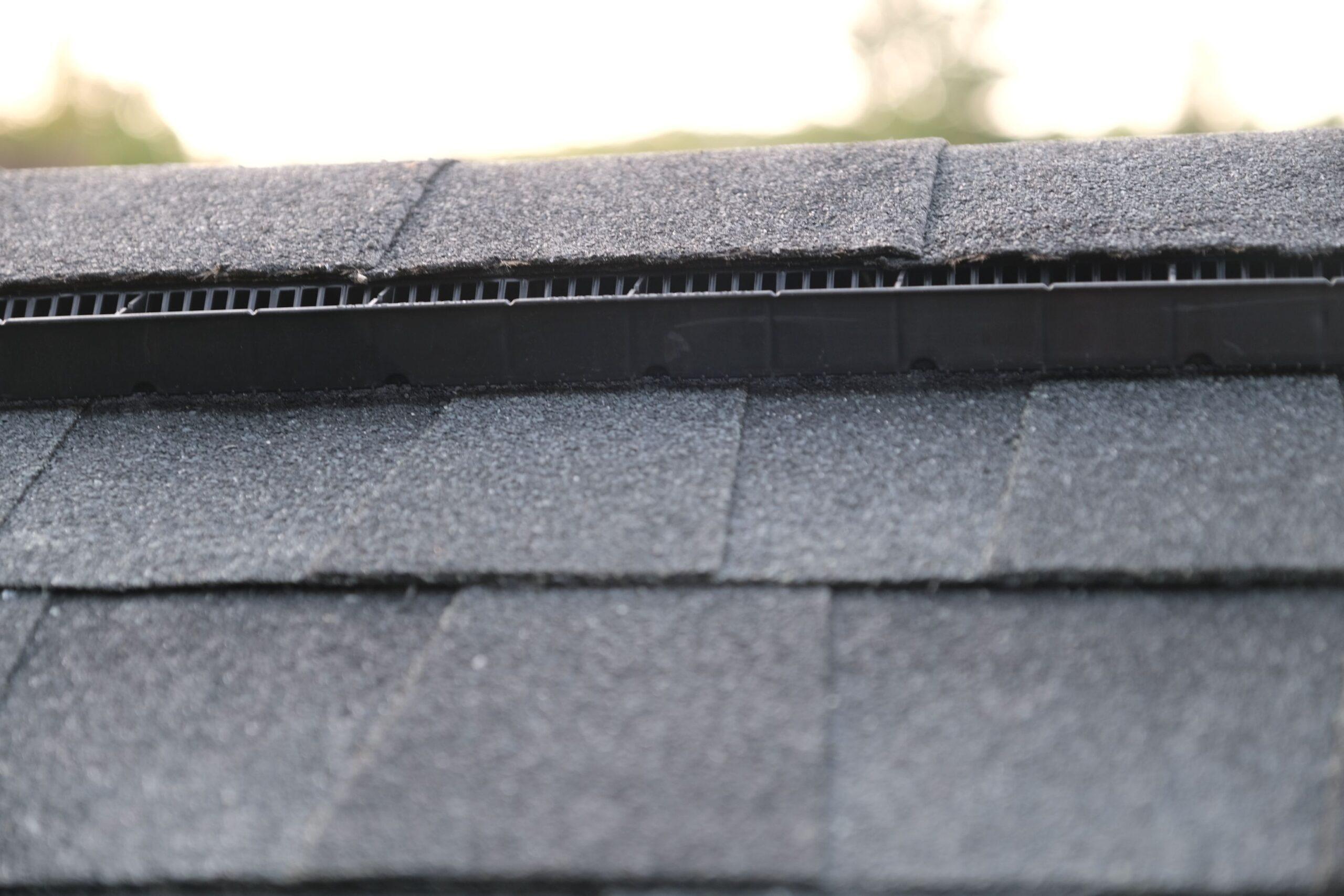 Ventilation on a roof of a house
