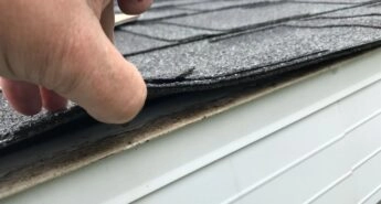 Checking roof for gutter leaks